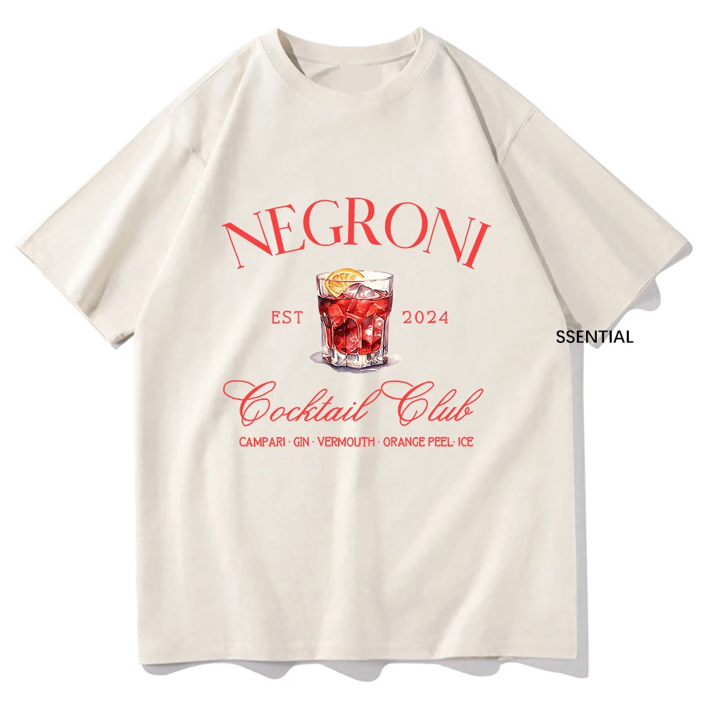 Vintage Fashion Jersey - Negroni-Unisex Social Club Camisetas, Harajuku Vintage