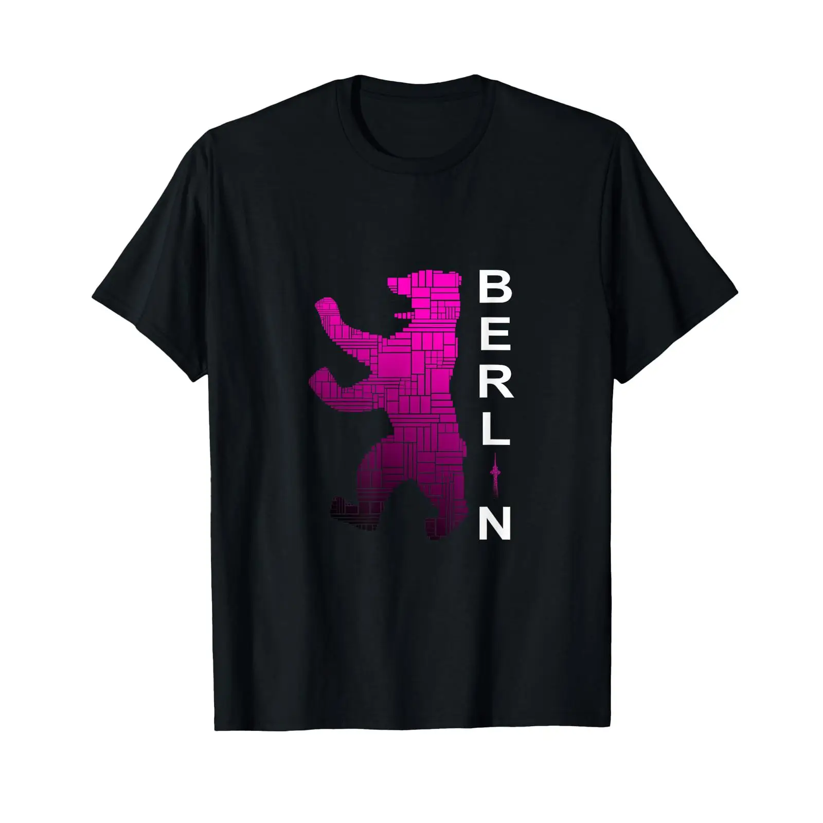 Vintage Fashion Berlin - Camiseta com texto em alemão 'Ich