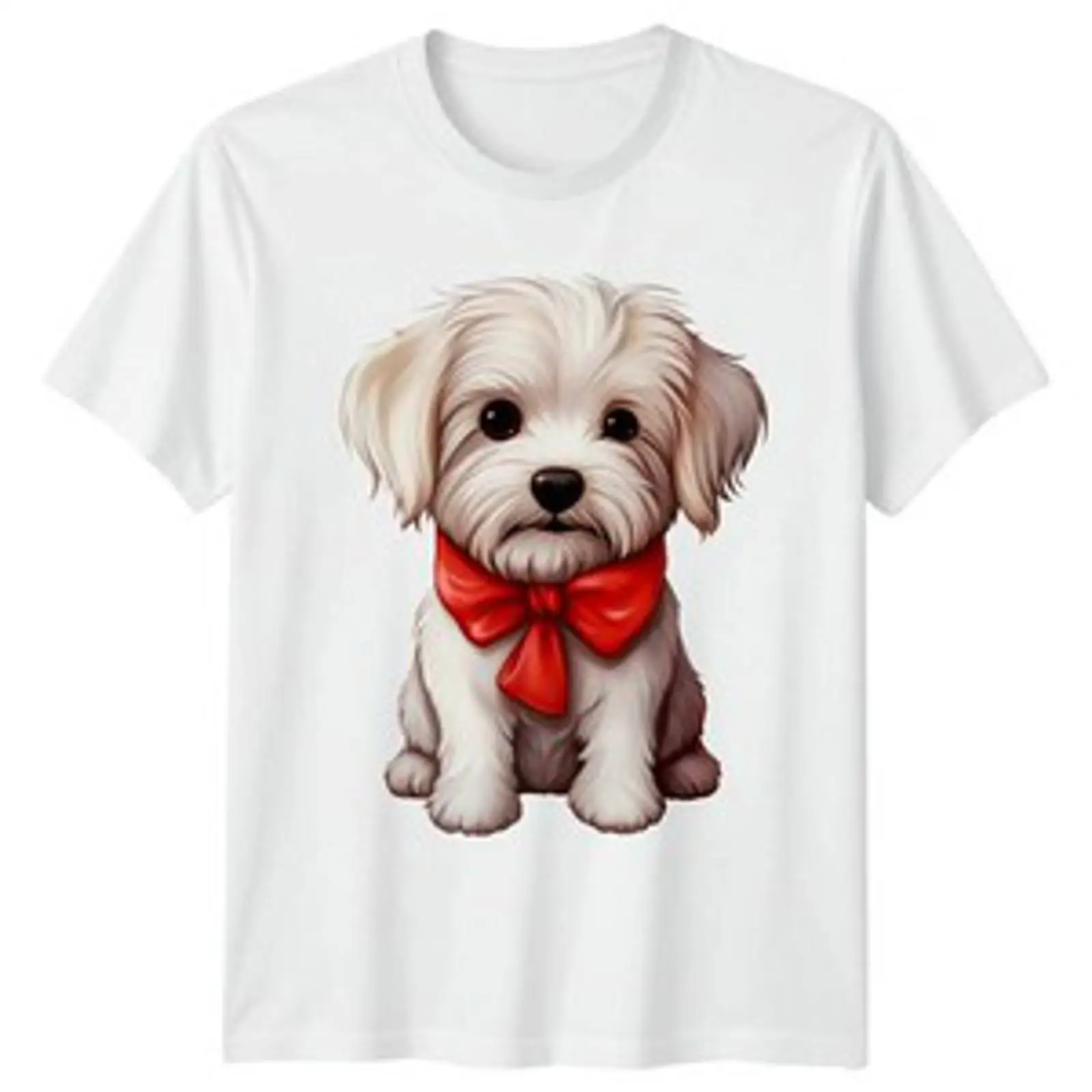 Vintage Fashion Herren - Camiseta Masculina e Feminina Malteser Hund