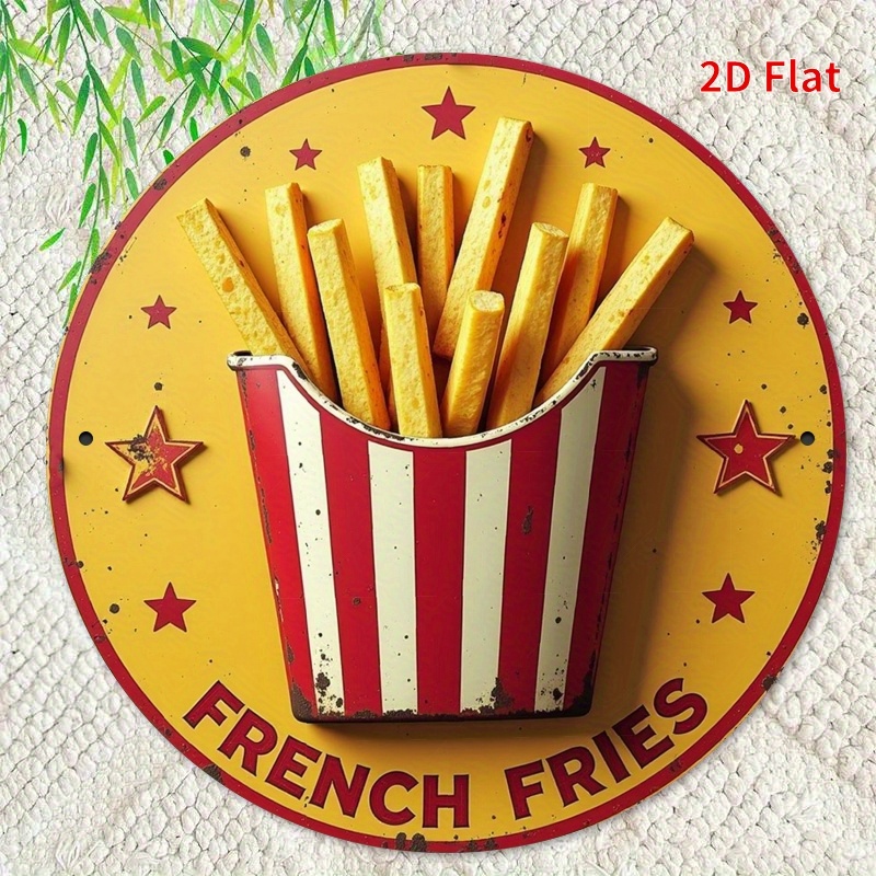 Vintage Fashion Plates - 2d plano, 1pc retro batatas fritas