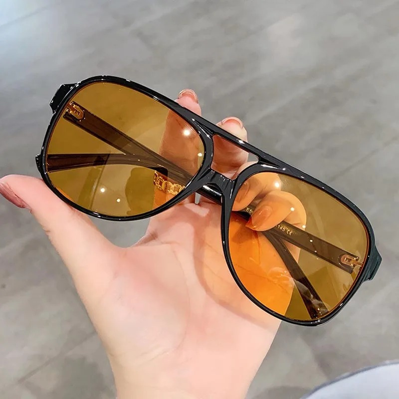 Vintage Fashion Glasses - Óculos de Sol Retrô para Homens
