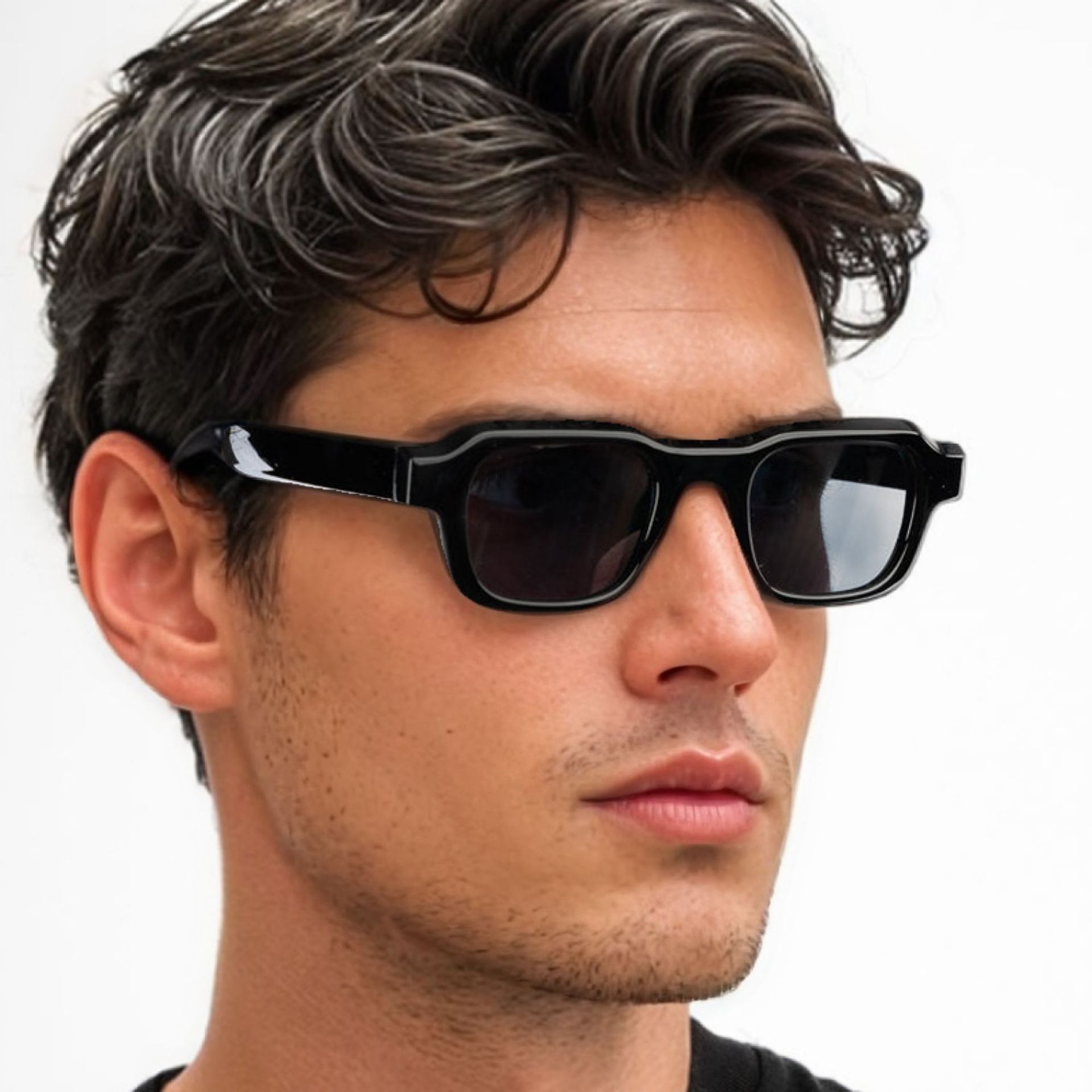 Vintage Fashion Glasses - Óculos de Sol Retangulares Vintage para