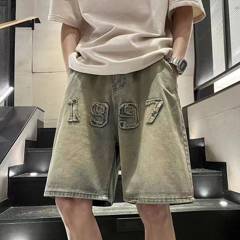 Vintage Fashion Instagram - Shorts Jeans Masculinos Cor de Lama