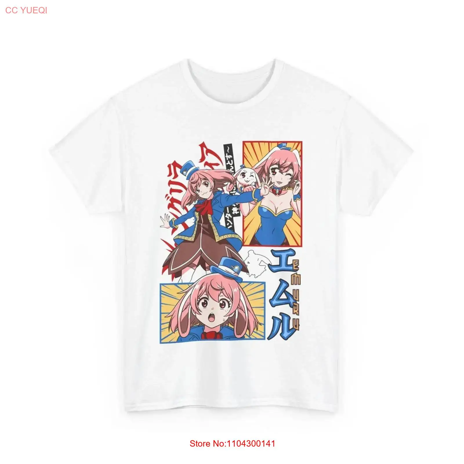 Vintage Fashion La - Camiseta Shangri La Frontier Bunny Anime