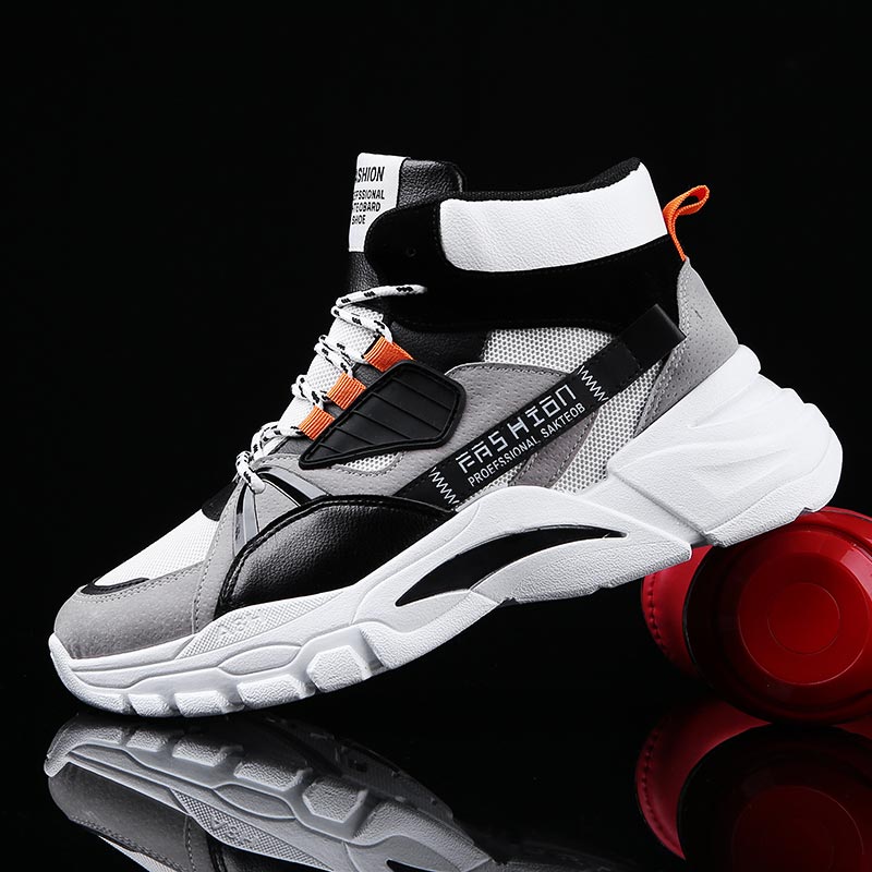 Vintage Fashion Reseller - Hightop-Sapatilhas Esportivas Masculinas, Sapatilhas de Cima