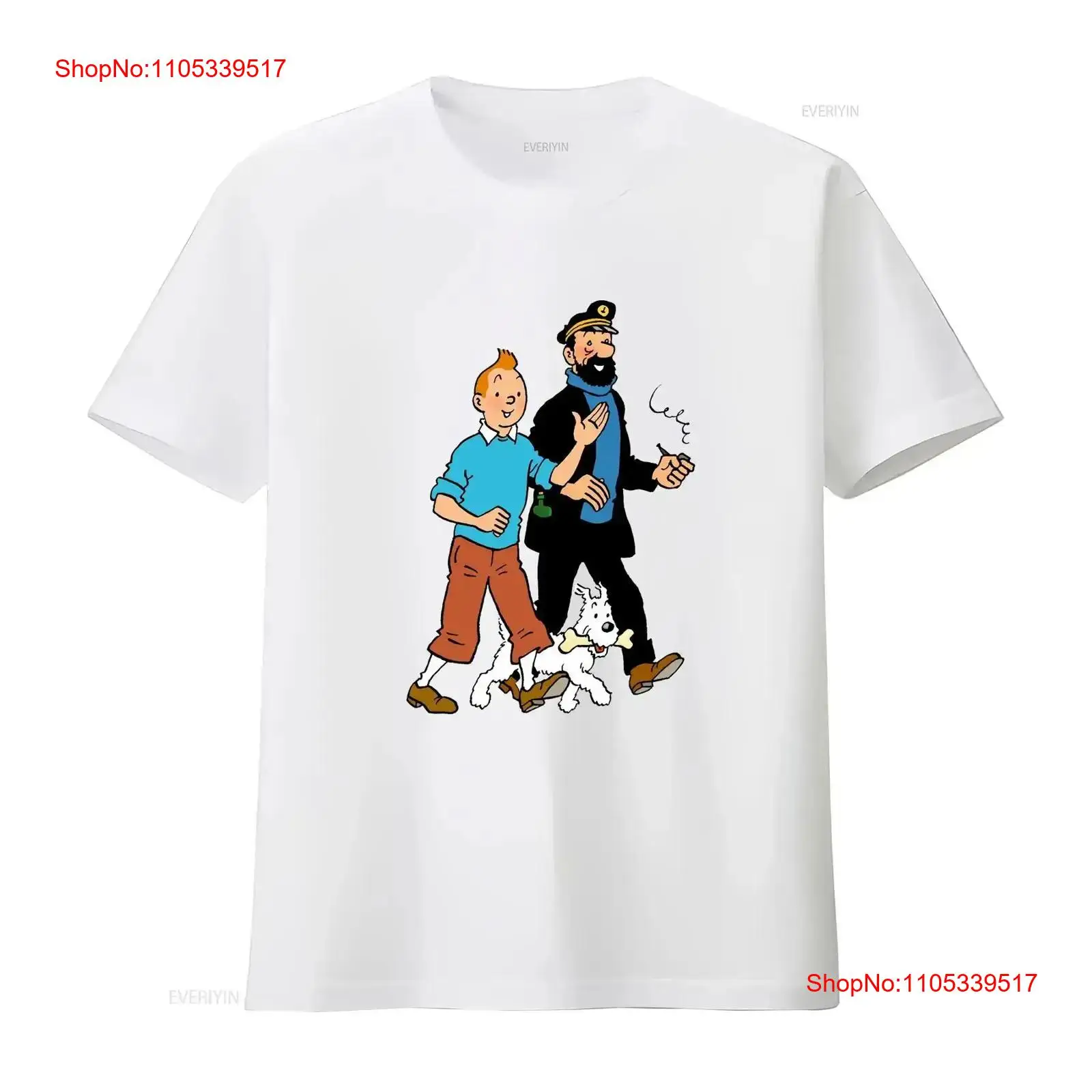 Vintage Fashion Jersey - Camiseta Walking With Captain Haddock Comics