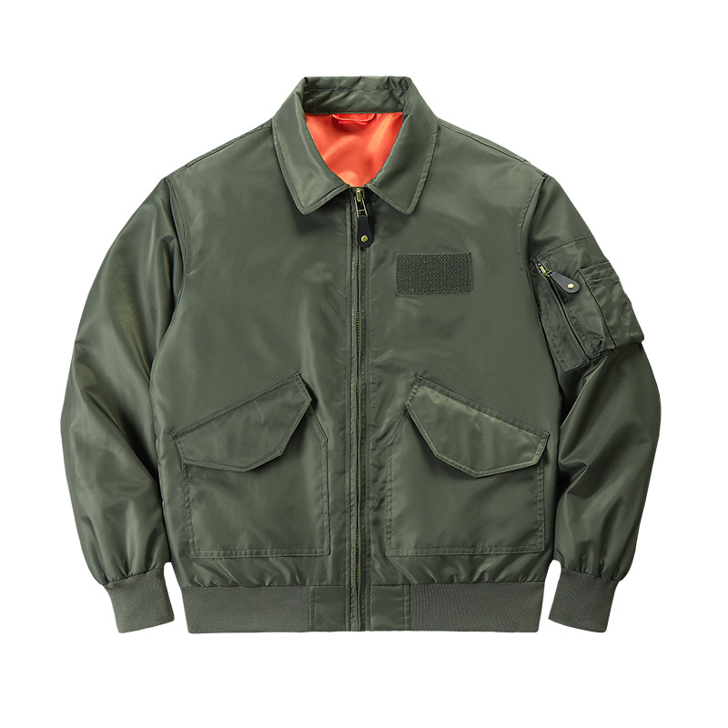 Vintage Windbreaker Nylon - Jaqueta piloto militar masculina, jaqueta bomber