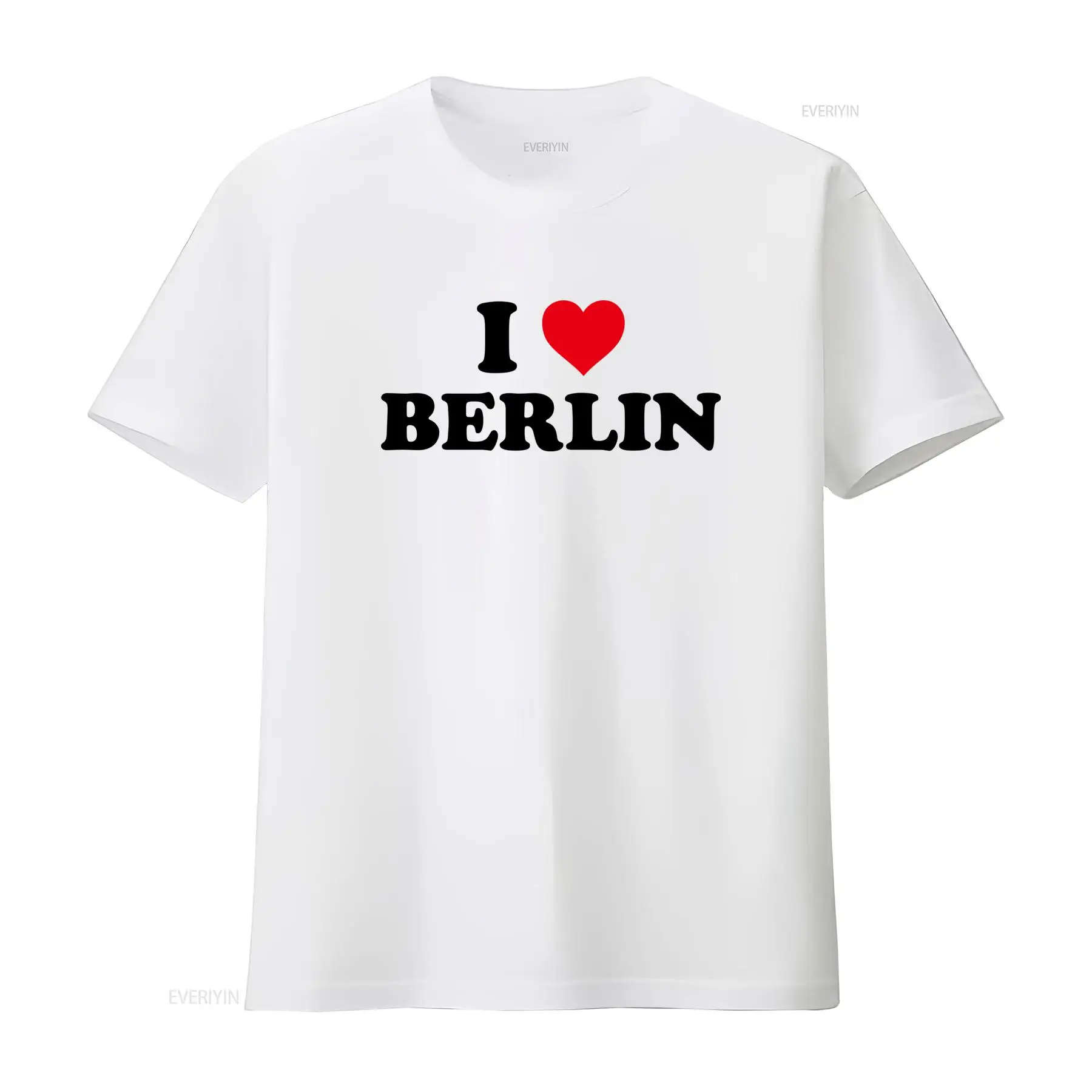 Vintage Fashion Berlin - Camiseta Estilosa I Love Berlin para