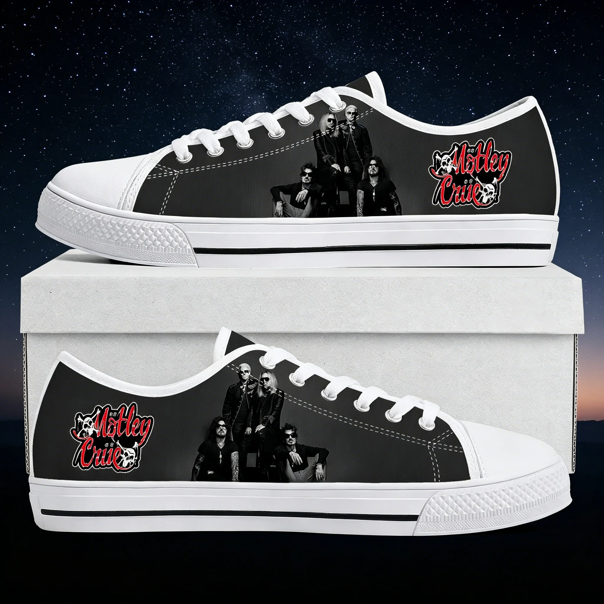Vintage Fashion Prints - Tênis Casuais Estampados Vintage Metal Band