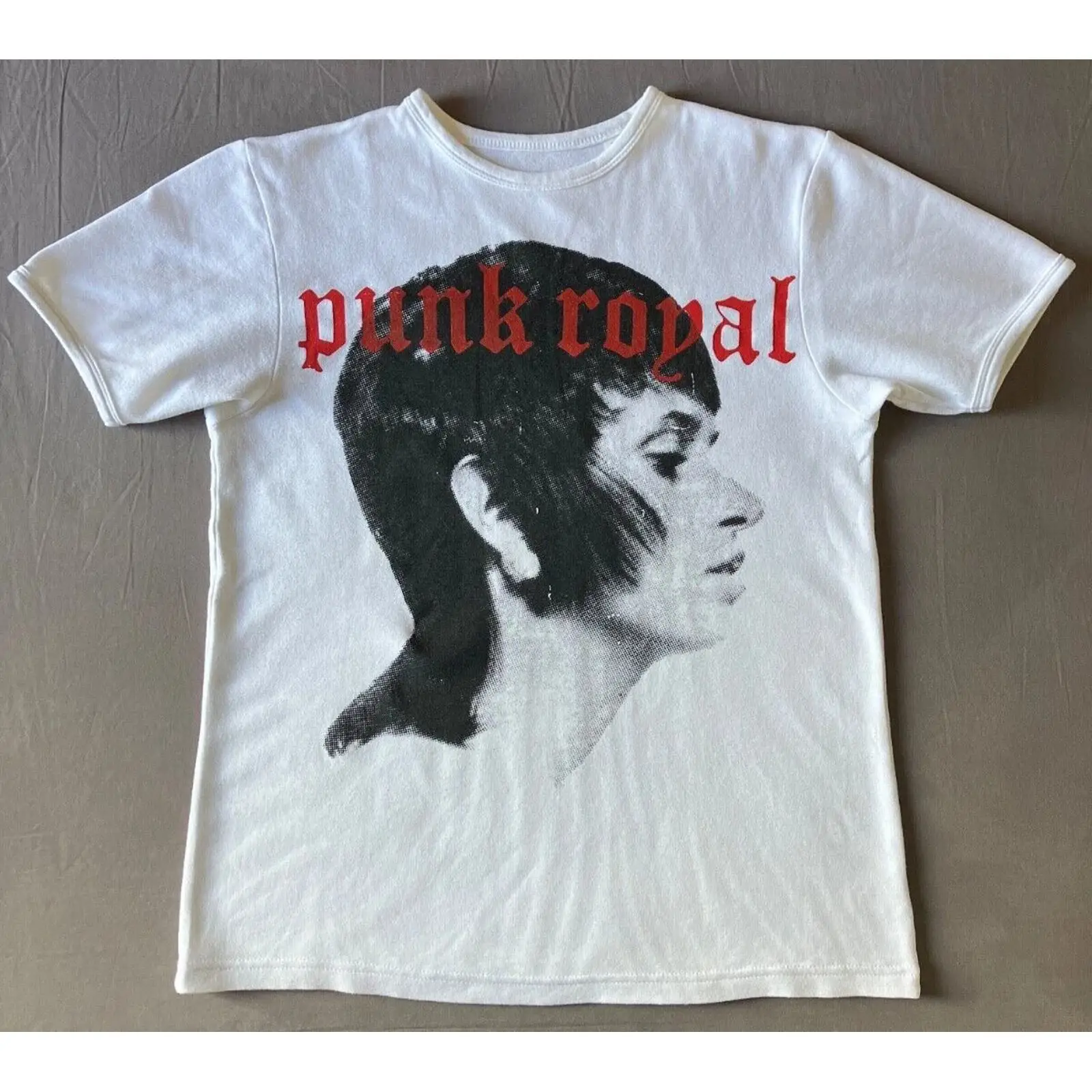 Vintage Fashion Berlin - Camiseta masculina branca com estampa Punk