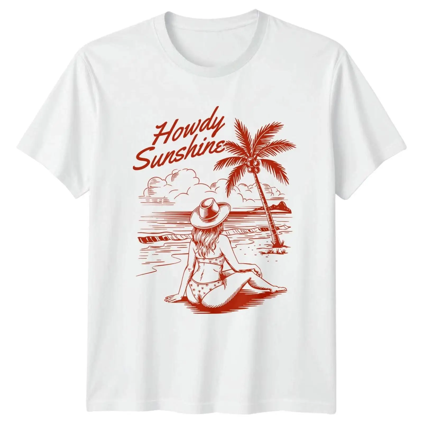 Vintage Fashion Herren - Camiseta Gráfica Vintage Unissex Howdy Sunshine