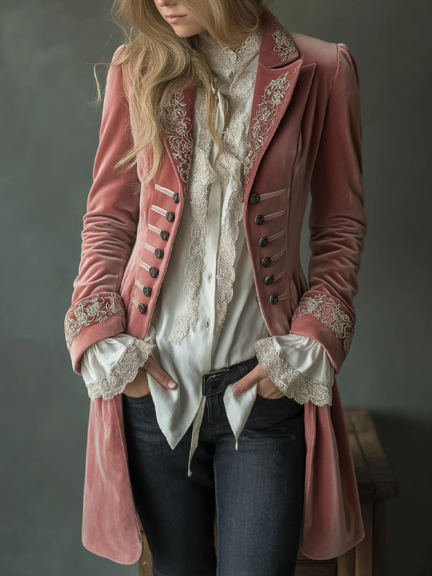 Velvet Blazer Vintage - Blazer Elegante e Chique de Veludo