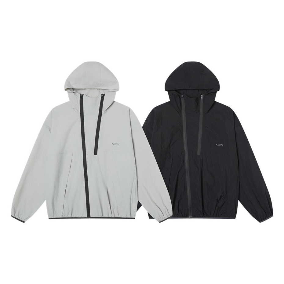 Vintage Windbreaker Nylon - Vintage com capuz blusão dos homens