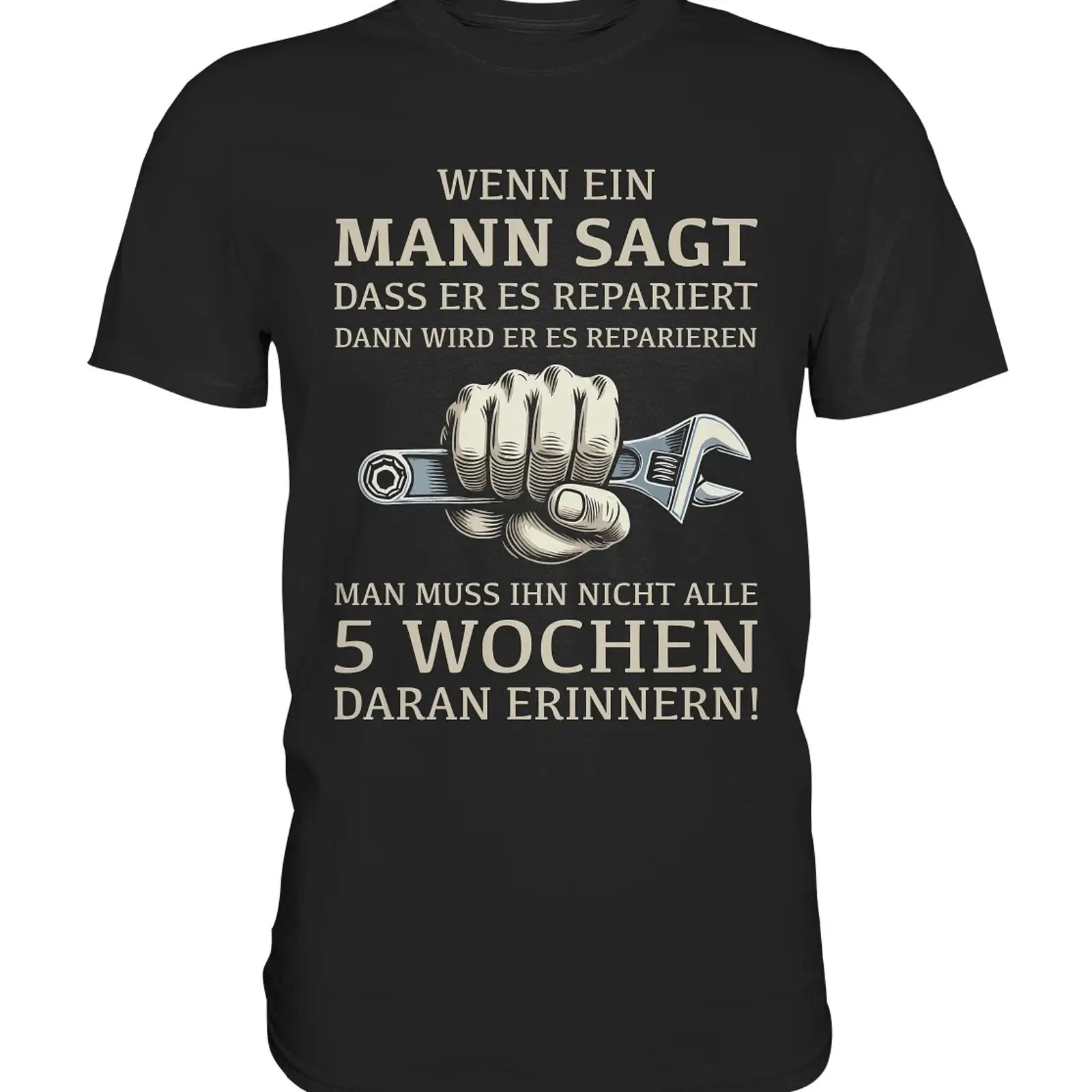 Vintage Fashion Herren - Camiseta Masculina de Artesão com Frase