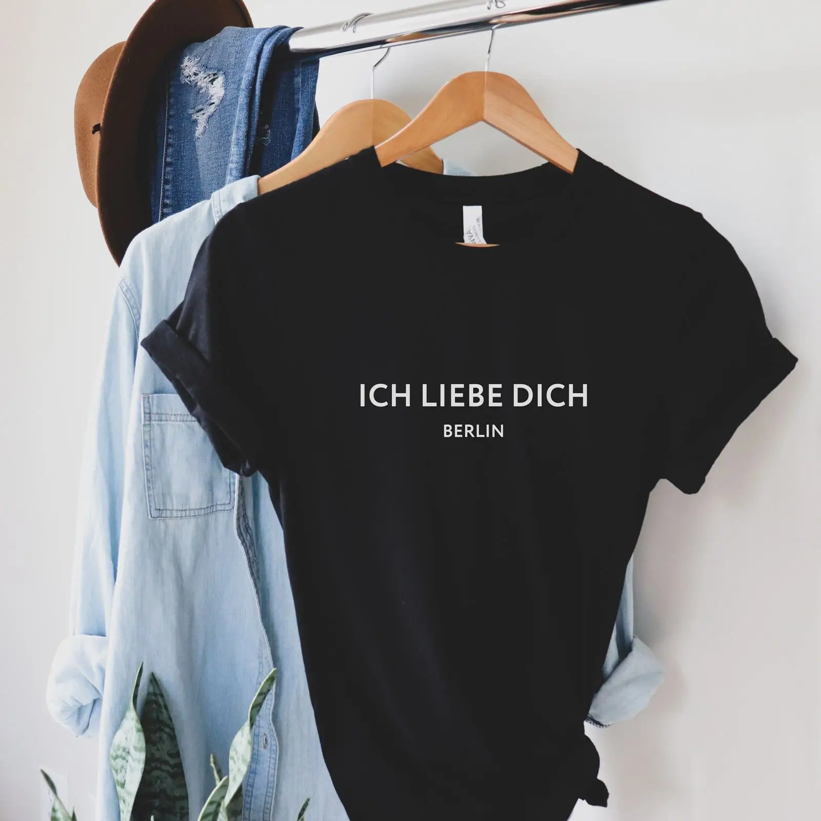 Vintage Fashion Berlin - Camiseta Ich Liebe Dich Berlin Alemanha,