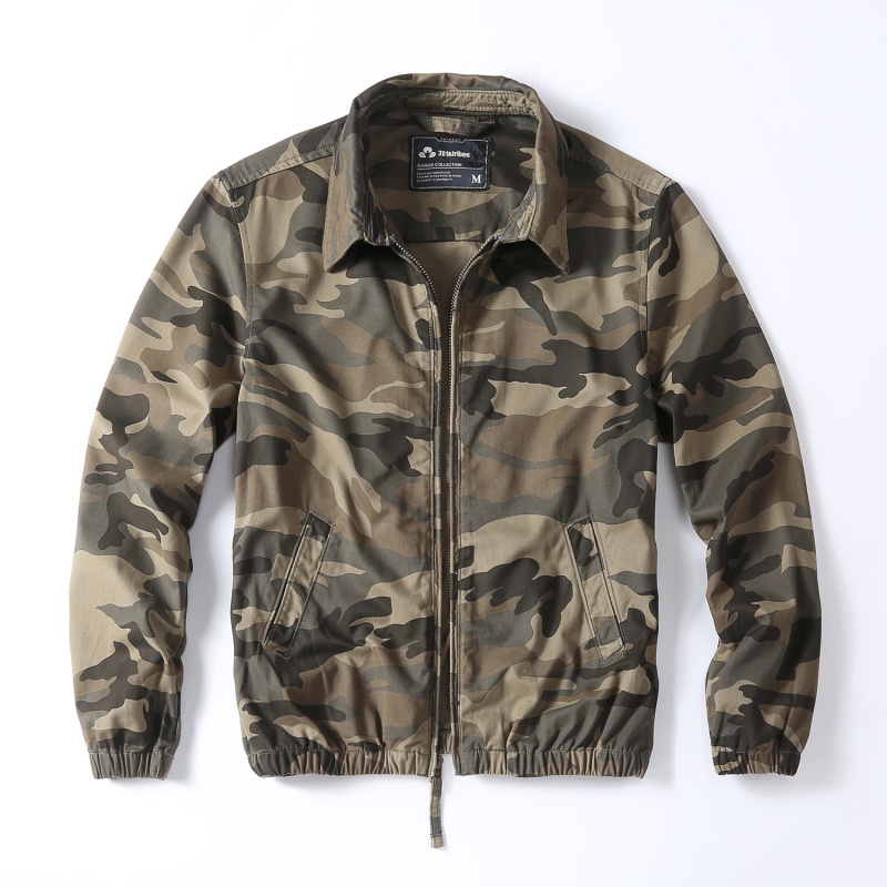 Vintage Windbreaker Nylon - Jaqueta camuflada masculina vintage, roupas soltas