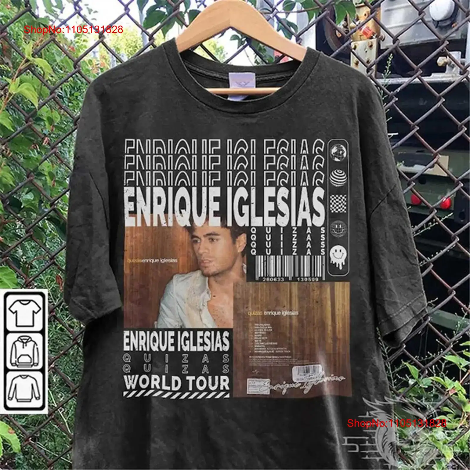 Vintage Fashion Quiz - Enrique iglesias música t camisa y2k