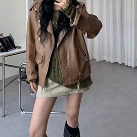 Vintage Fashion Instagram - Jaqueta Feminina 2026 Primavera/Outono Nova Coleção