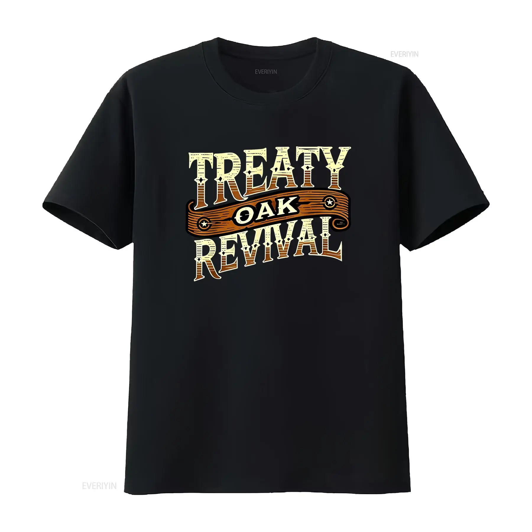 Vintage Fashion Revival - Camiseta Unissex Casual Estilo Vintage Treaty