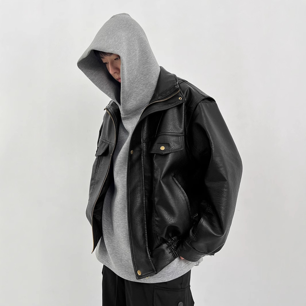 Jaqueta de motociclista espess - Vintage Windbreaker Nylon avaliação e preço