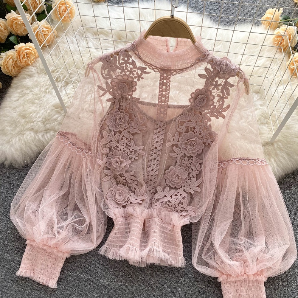 2 pçs/set rendas puff manga lo - Vintage Fashion Jersey avaliação e preço