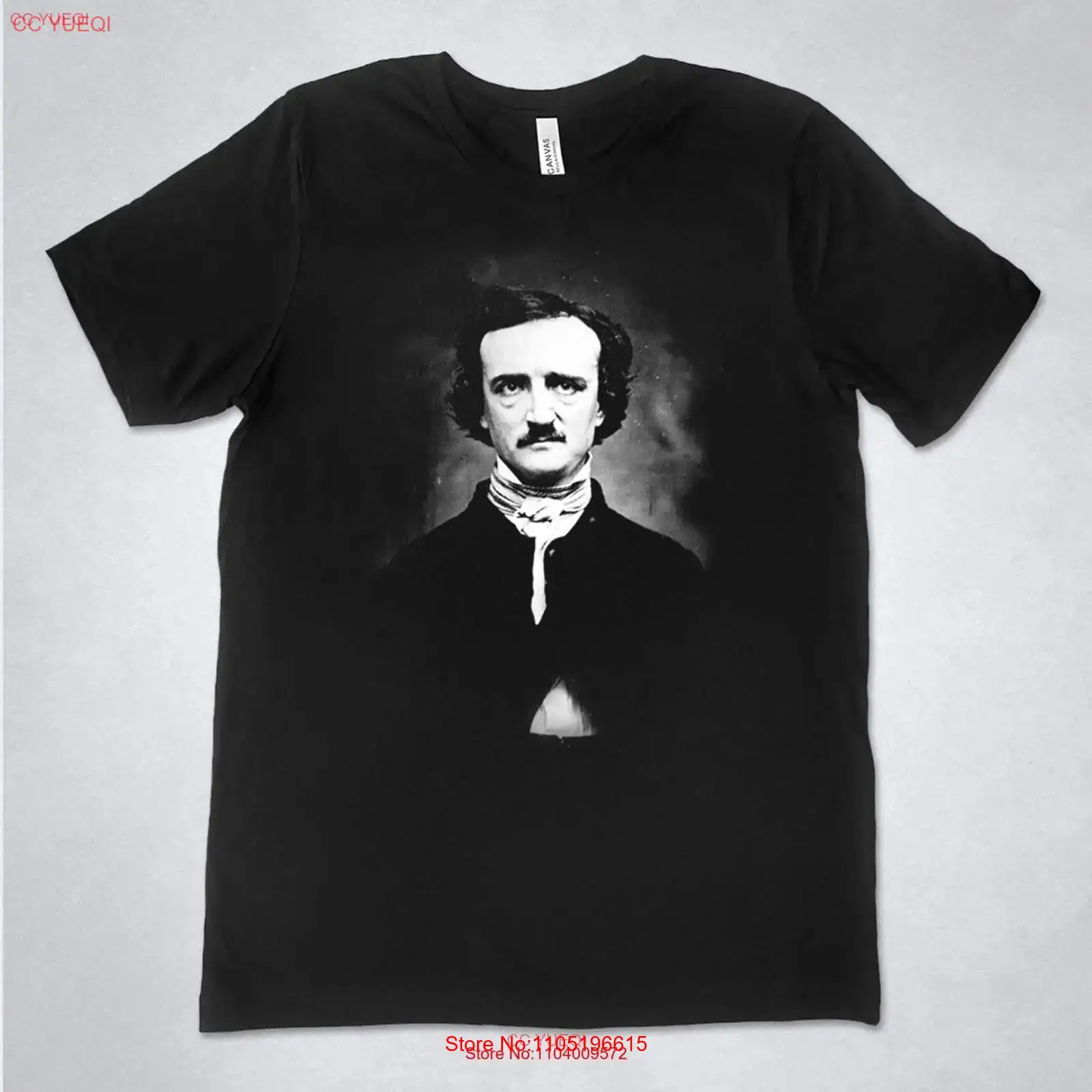 Edgar Allan Poe camisa retrato - Vintage Fashion Jersey avaliação e preço