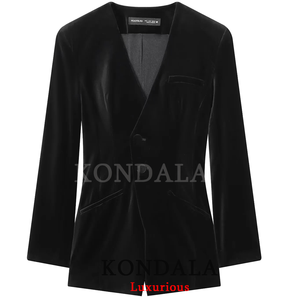 Kondala vintage casual feminin - Velvet Blazer Vintage avaliação e preço
