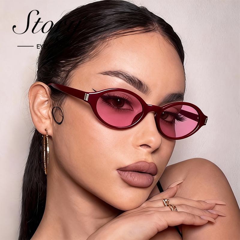 STORY Óculos de Sol Oval Vinta - Vintage Fashion Glasses avaliação e preço