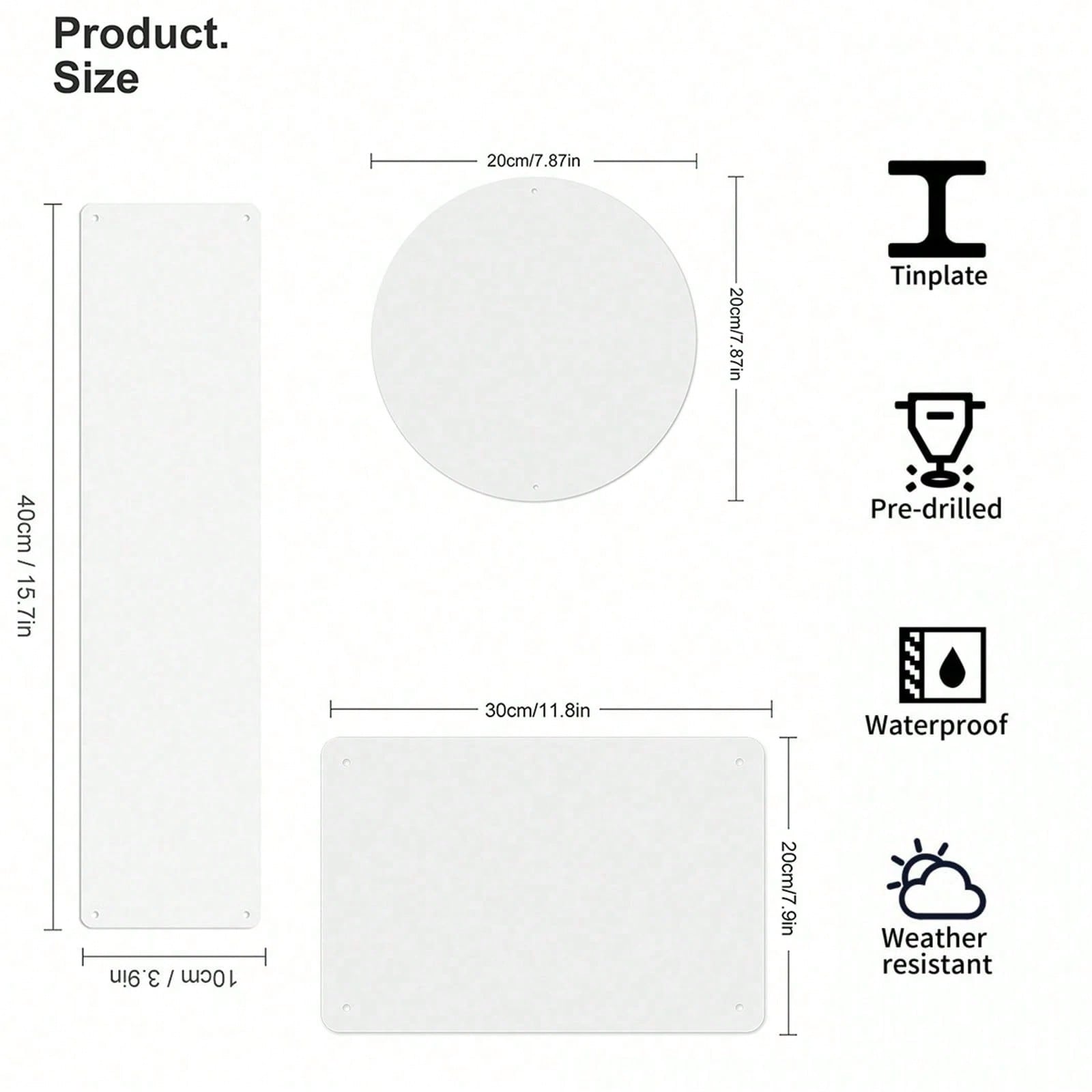 Placa de Metal Vintage 2D Plan - Vintage Fashion La avaliação e preço