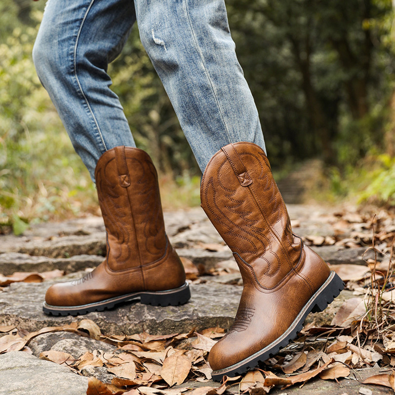 Botas Masculinas Clássicas de  - Vintage Fashion Prints avaliação e preço
