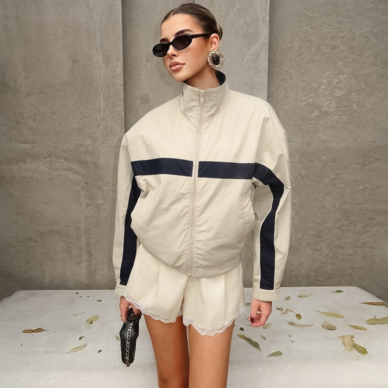 Jaqueta Feminina Corta-Vento C - Vintage Windbreaker Nylon avaliação e preço