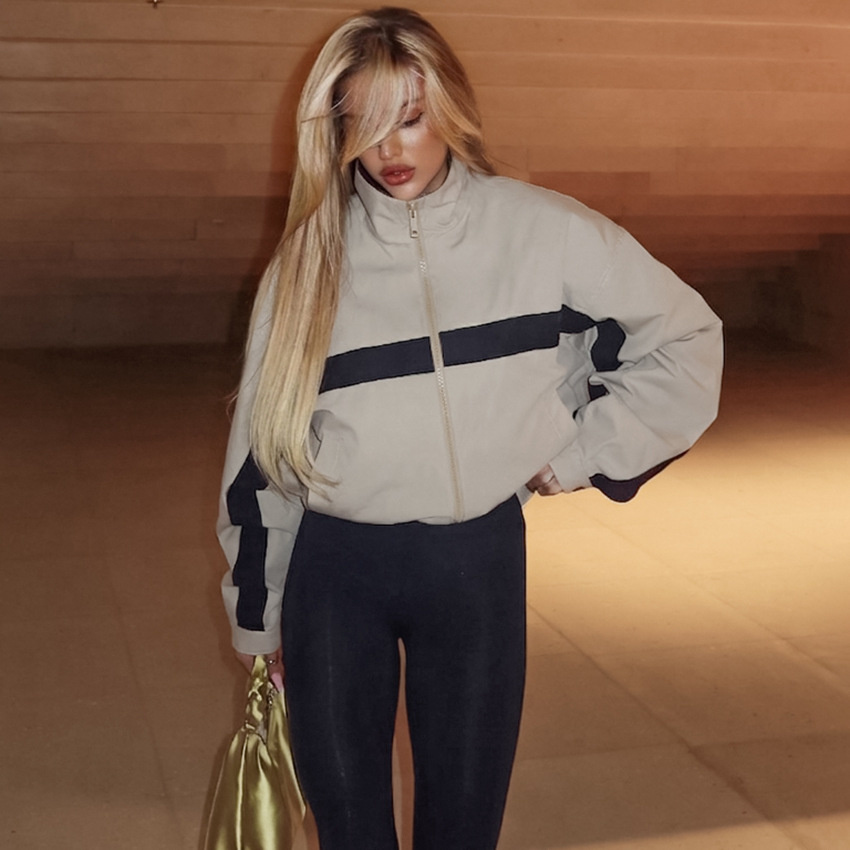 Jaqueta Feminina Corta-Vento C - Vintage Windbreaker Nylon avaliação e preço