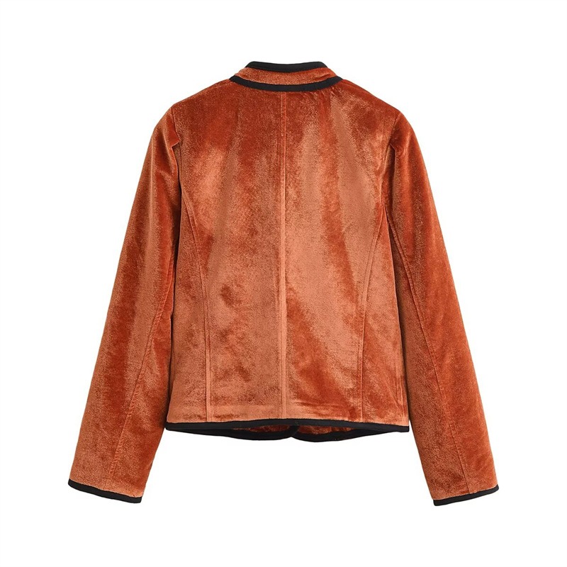 Blazer de Veludo com Gola Alta - Velvet Blazer Vintage avaliação e preço