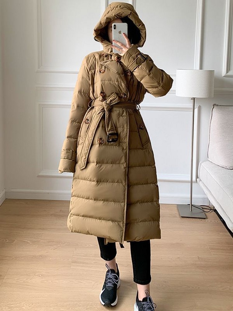 Mulheres inverno blusão longo  - Vintage Windbreaker Nylon avaliação e preço