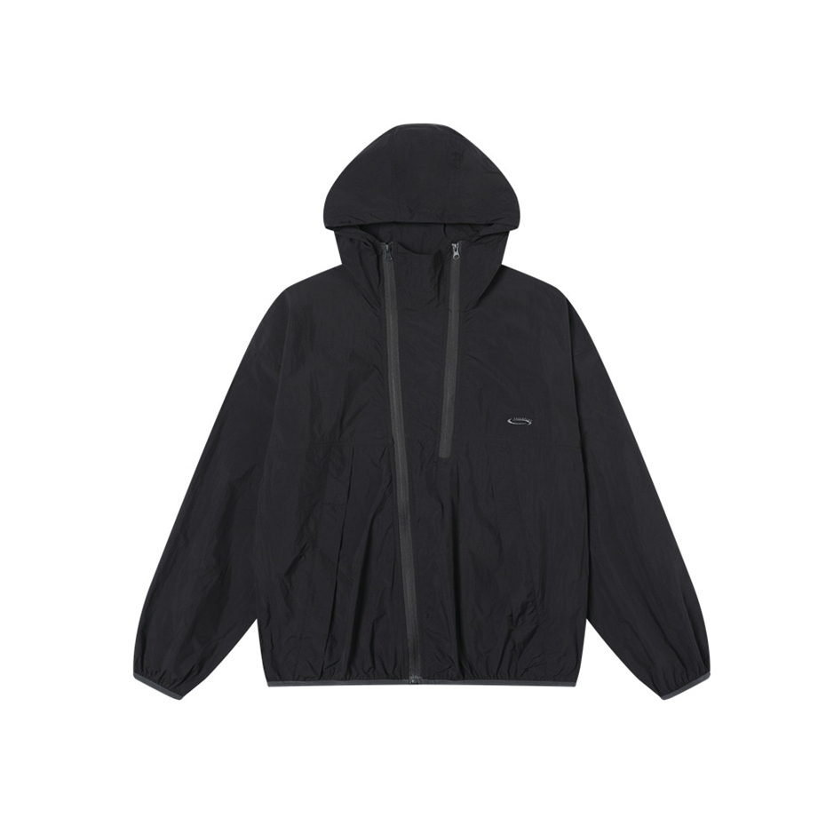 Vintage com capuz blusão dos h - Vintage Windbreaker Nylon avaliação e preço