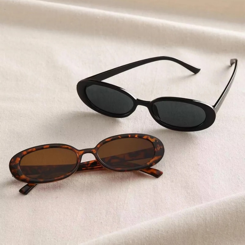 Óculos de sol ovais vintage fe - Vintage Fashion Glasses avaliação e preço