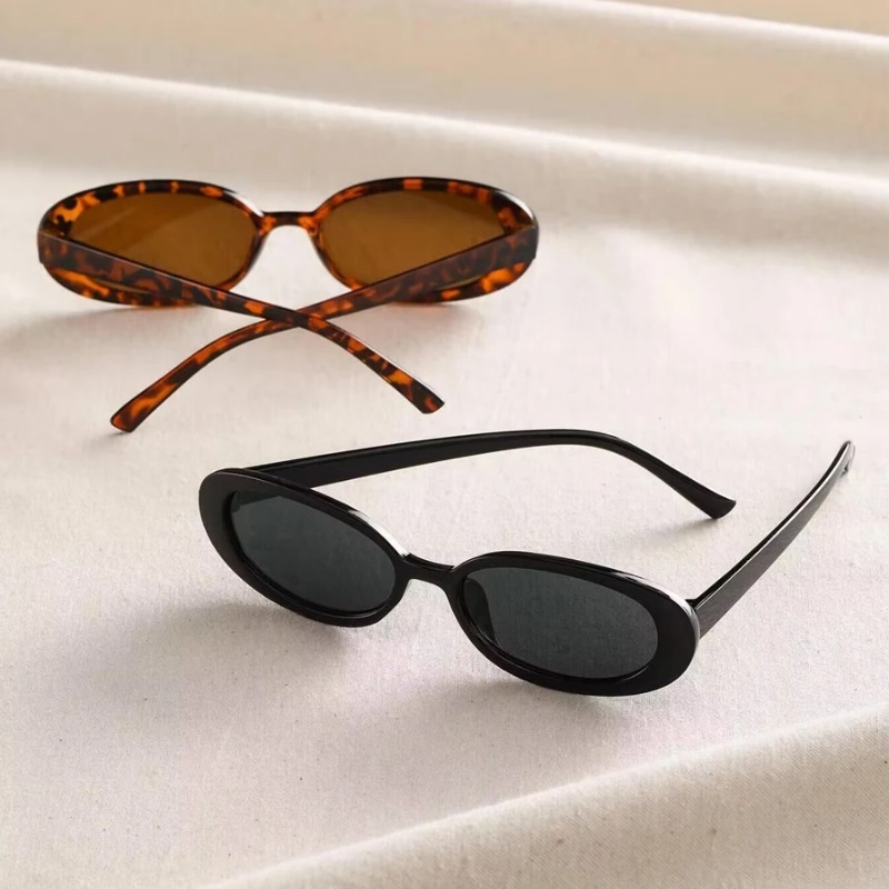 Óculos de sol ovais vintage fe - Vintage Fashion Glasses avaliação e preço