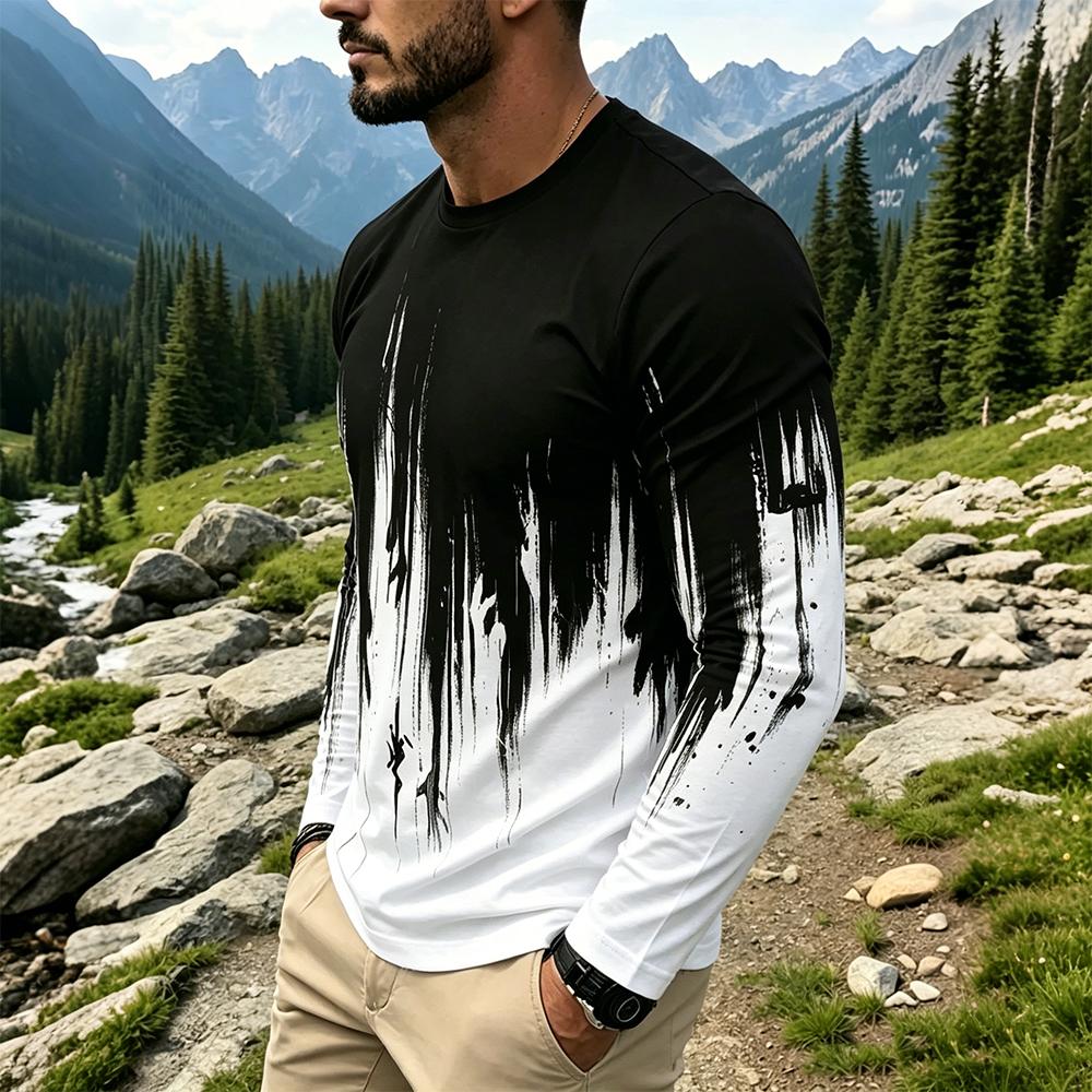Camiseta Masculina de Manga Lo - Vintage Fashion Prints avaliação e preço