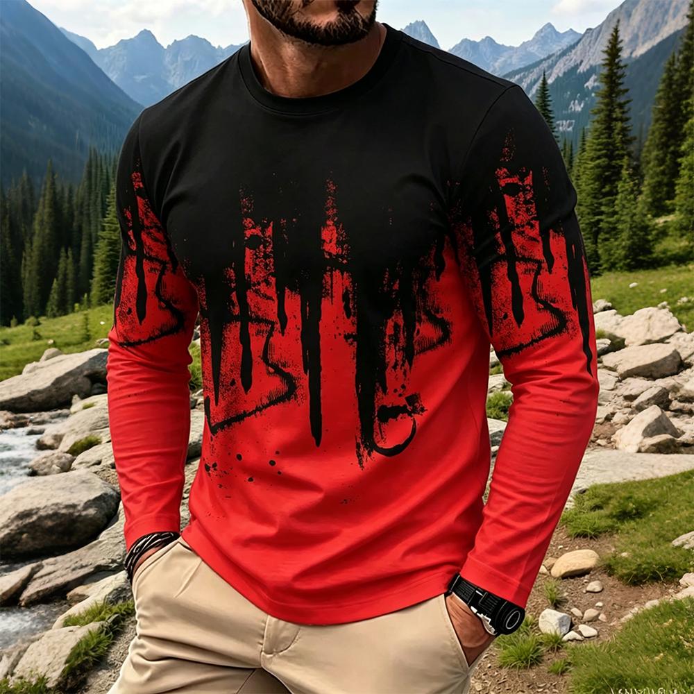 Camiseta Masculina de Manga Lo - Vintage Fashion Prints avaliação e preço