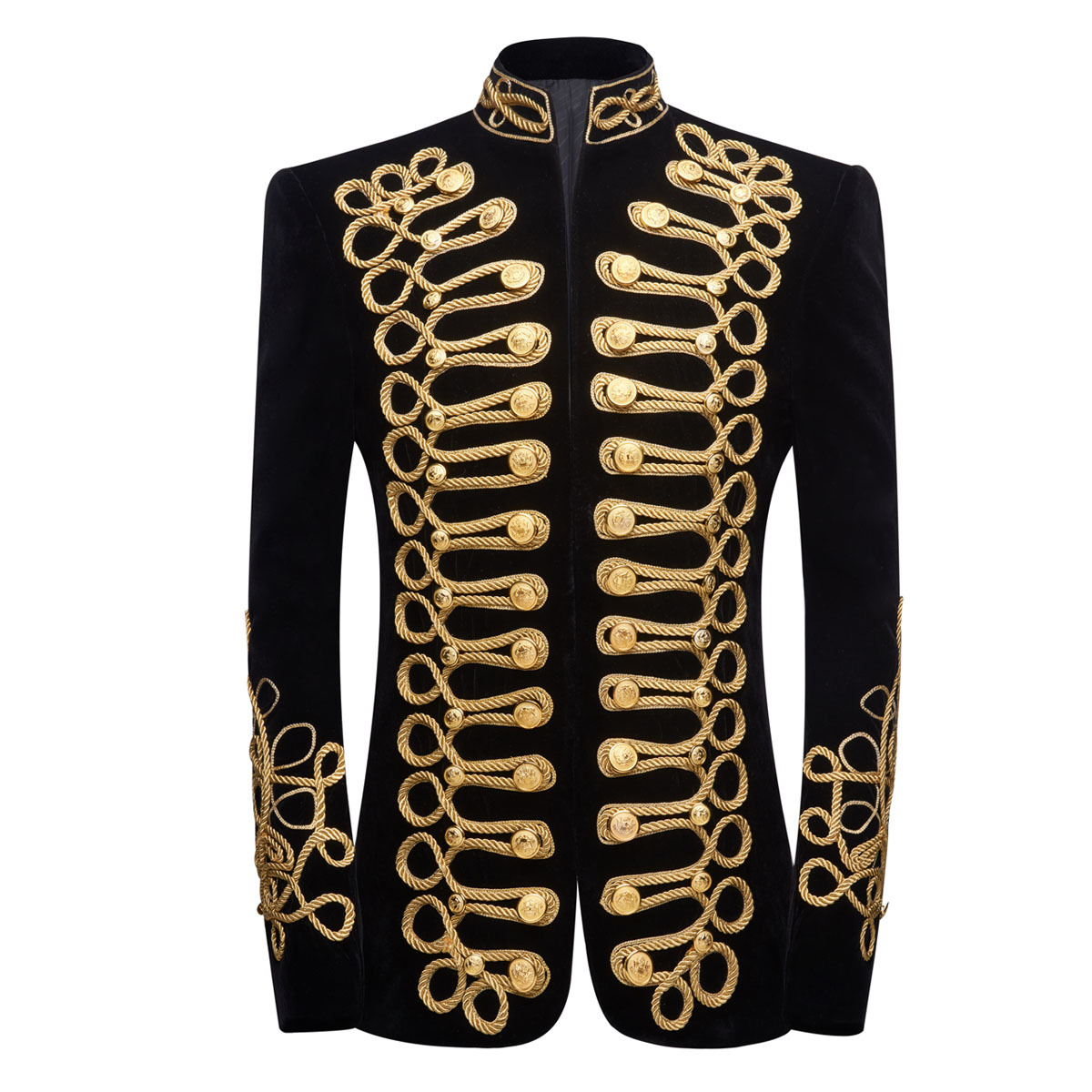 Gola de pé masculina ouro pret - Velvet Blazer Vintage avaliação e preço